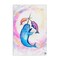 Stupell Industries Three Narwhals in Pastels Canvas, design by Marc Allante
